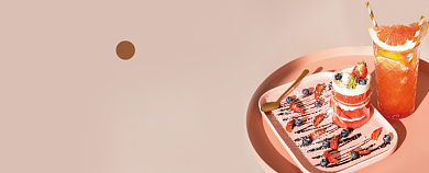 小清新饮品店餐厅代金券体验券背景