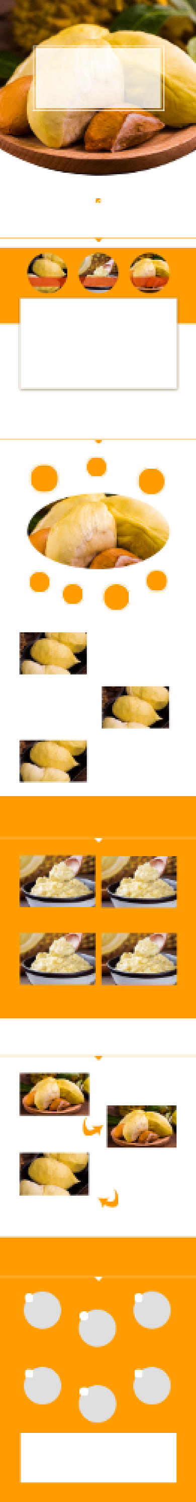 菠萝蜜热带水果新鲜水果食品茶饮详情页背景