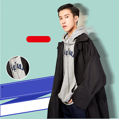 电商秋季男装冬装直通车背景