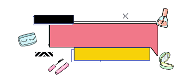 美妆大赏粉色清新公众号logo背景