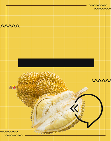 泰国进口水果榴莲促销海报背景