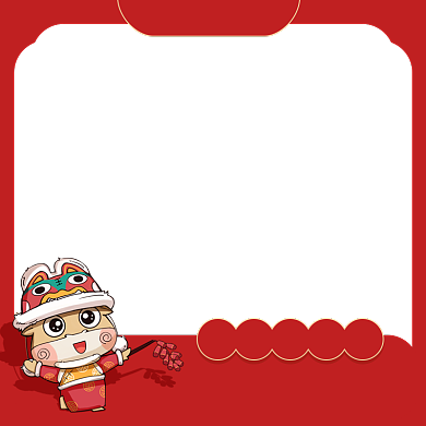 春节不打烊牛年灯笼鞭炮促销主图图标背景