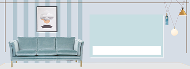 时尚简约日式北欧风家居banner背景