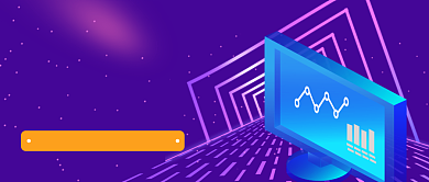 紫色创意金融股市牛股公众号首图背景