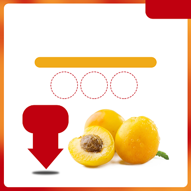 浅色简约小清新水果杏子小白杏电商主图背景