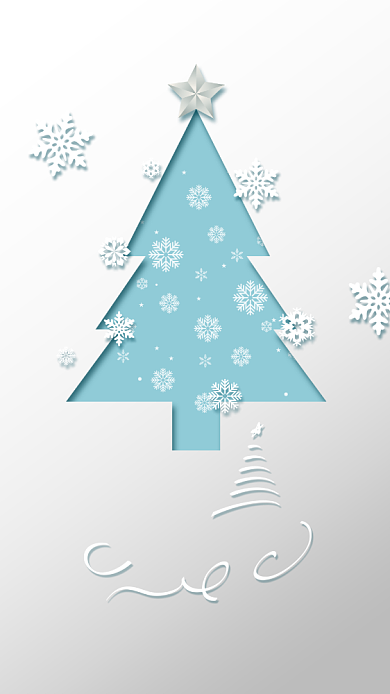 圣诞节祝福贺卡简约手机海报背景