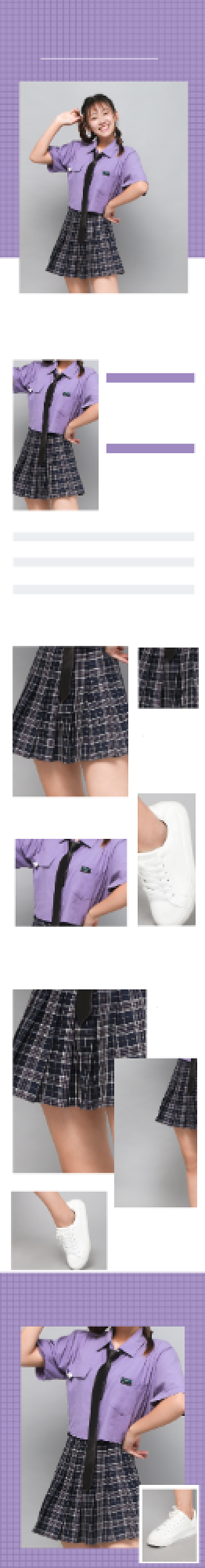 JK制服女装详情页背景