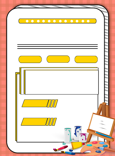 简约风美术培训印刷海报背景