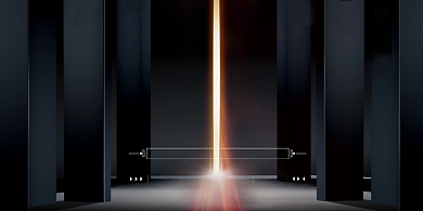 年会简约大气曙光企业年度盛典展板背景