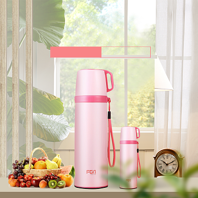 女神焖烧杯粉色保温杯水杯玻璃杯直通车背景