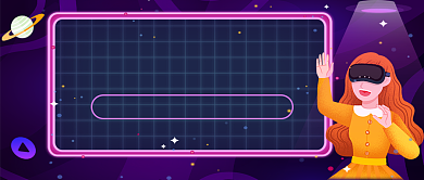 VR实景看房紫色渐变时尚公众号首图背景