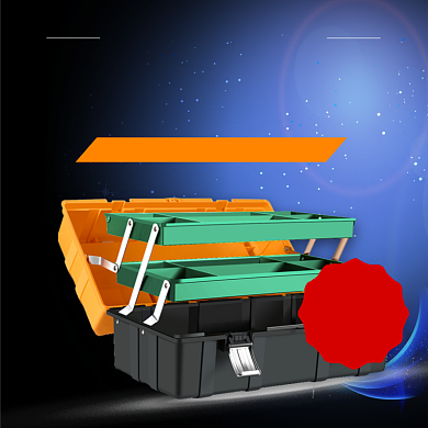 简约时尚质感五金工具箱主图背景