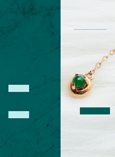 翡翠吊坠绿色简约珠宝店促销印刷海报背景