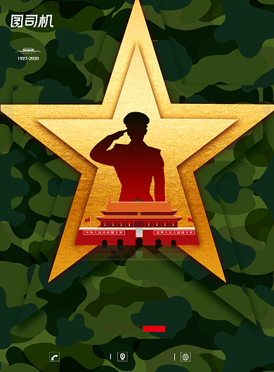 迷彩大气热血铸军魂海报背景