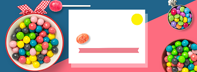 七夕糖果零食电商促销banner背景