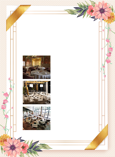 酒店婚宴预订宣传海报背景