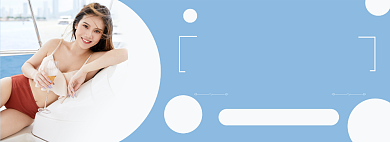 夏日泳装电商淘宝banner图背景