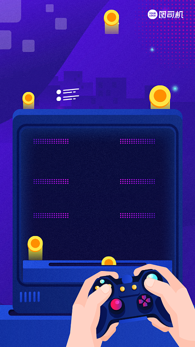 诚聘游戏主播手机海报背景