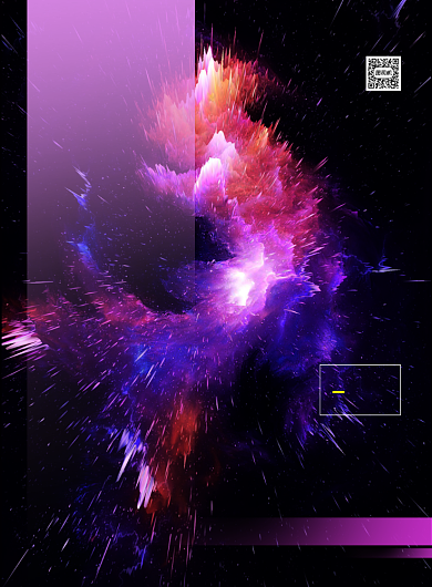 炫彩大气简约艺术画展宣传海报背景