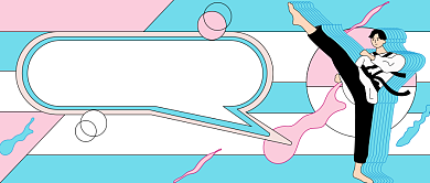 少儿跆拳道招生公众号首图背景