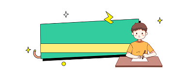 提分课堂简约插画公众号logo背景