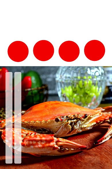大闸蟹海鲜食品淘宝主图直通车模板背景