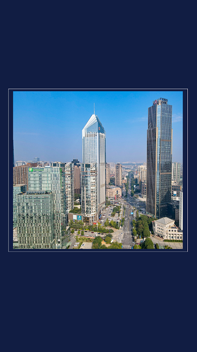 蓝色简约年终VIP客户答谢会文章配图背景