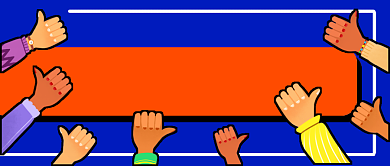 蓝色创意卡通点赞公众号首图背景