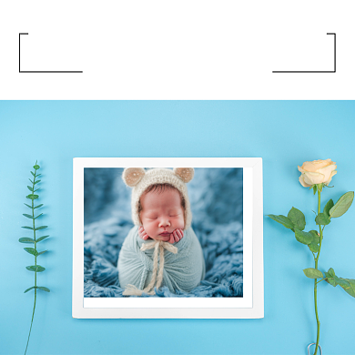 婴幼儿拍照淘宝主图直通车模板背景