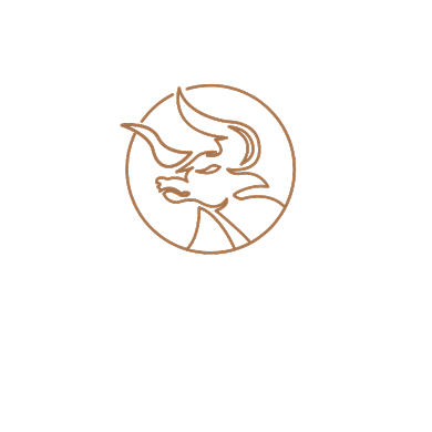 大气商务牛标志LOGO背景