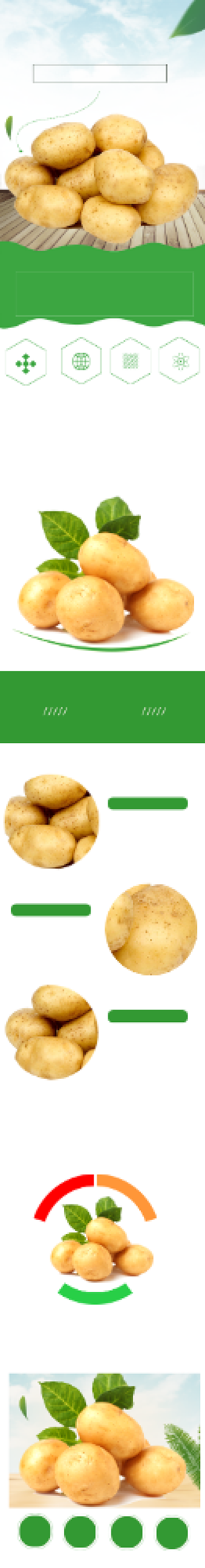 土豆蔬菜食品详情页背景