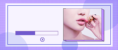 美容化妆直播教学公众号首图背景