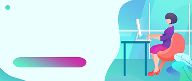 绿色卡通互联网运营培训公众号首图背景