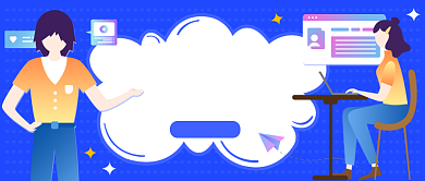 会计师备考蓝色商务公众号首图背景