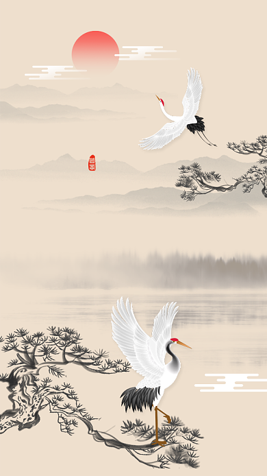 寒露节气中国风文章配图背景