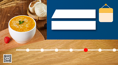 七日特惠活动早餐手机横版海报背景