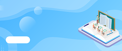 蓝色清新教育公众号首图背景