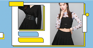 女装秋季上新淘宝电商横版海报模板背景