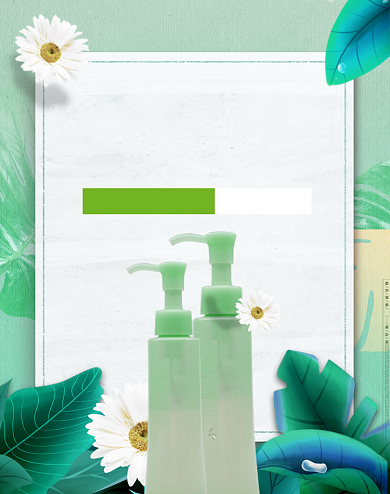 春上新美妆焕新狂欢大促海报背景