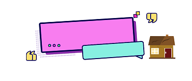 房产科普简约插画公众号logo背景