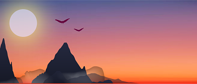 企业文化山水风景大气公众号首图背景