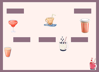 咖啡奶茶饮品店紫色简约菜单价目表背景