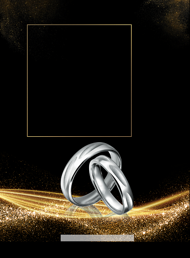 婚戒定制时尚简约印刷海报背景