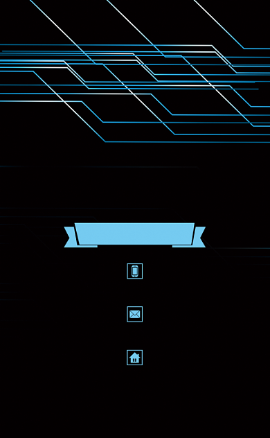 简约黑色科技线通讯公司名片背景