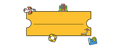 旅行社简约插画公众号logo背景