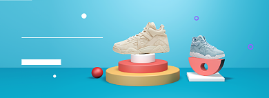 鞋子运动鞋健身电商全屏海报背景