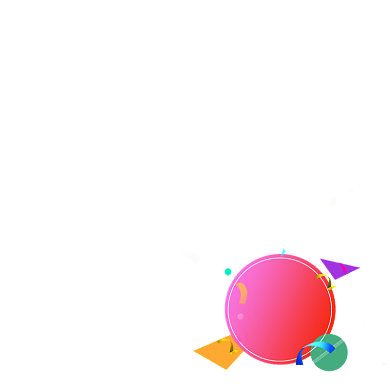 双十二彩色圆形年终盛典价格标签背景