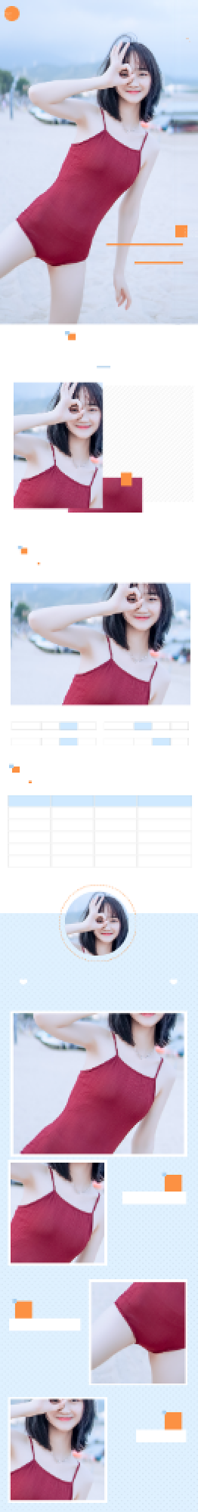 泳衣泳装女装详情页背景