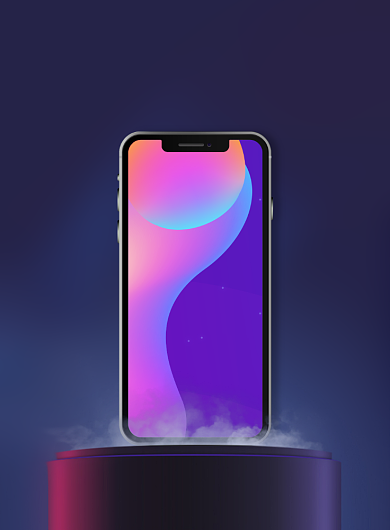 手机新品上市宣传简约印刷海报背景