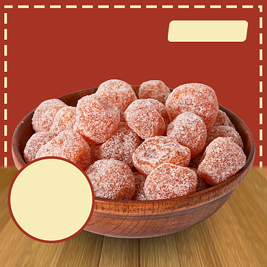 年货节干果果脯零食促销电商主图背景